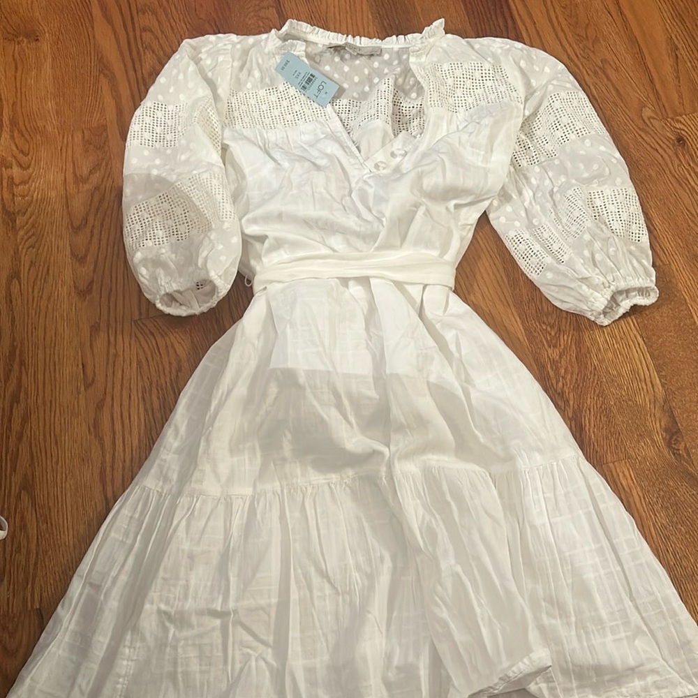 Loft Ann Taylor size xxs white dress